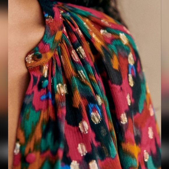 Sezane Lealys Lucky Print Shirt - Picture 5 of 6